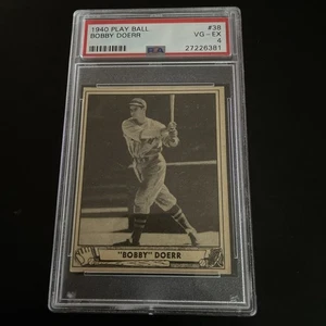 Play Ball 1940 - #38 Bobby Doerr - Salón de la fama - PSA 4 en muy buena condición-excelente - Imagen 1 de 3