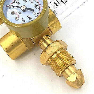Argon CO2 Pressure Gas Mig Tig Flow Meter Gas Regulator Welding Weld Gauge • 19.99£