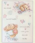 Bedtime Birth Sampler Forever Friends Teddy Bear Counted Cross Stitch Pattern