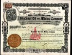 1900 California - Argonaut Oil & Mining Co Number 2 - Ex Rare Stock Certificate