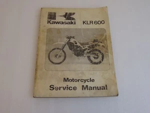 Kawasaki KLR600 OEM FACTORY REPAIR SERVICE MANUAL 99924-1150-01 - Bild 1 von 3