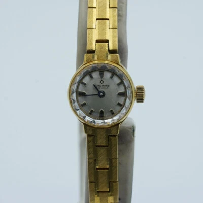 Reloj Junghans Damas 25Mm Acero Chapado en Oro De Colección Raro Cuerda Manual Jh044 Foto 1 de 4