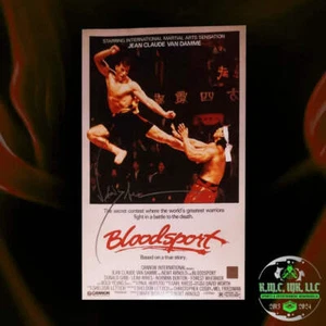 *JEAN CLAUDE VAN DAMME JCVD SIGNED AUTOGRAPHED 11X17 BLOODSPORT PROMO POSTER W/P - Picture 1 of 2