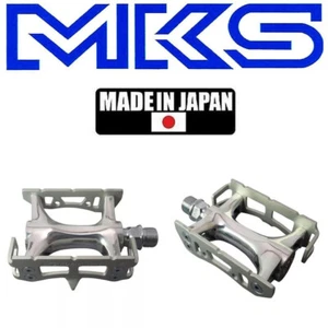 MKS Royal Nuevo NJS Alloy Satin Silver Track Bike Pedals 9/16" - Picture 1 of 3