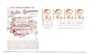 1849 6c Walter Lippmann GAMM, FDC - Picture 1 of 1