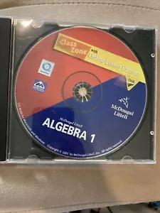 Class Zone Online Lesson Planner Algebra 1 CD-ROM McDougal Littell - Picture 1 of 3