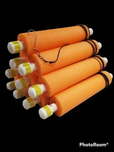 Welse Jugline Nudeln Angeln Krüge Orange Menge 6 - Bild 1 von 2