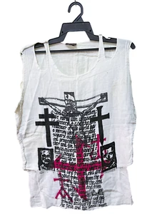 VINTAGE 80s BOY SEDITIONARIES MUSLIN SHIRT PUNK SEX PISTOLS VIVIENNE WESTWOOD - Picture 1 of 5