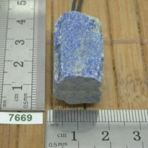 Pendentif LAPIS LAZULI brut + cordon reglable - mineraux reiki collier pierre - Imagen 1 de 4