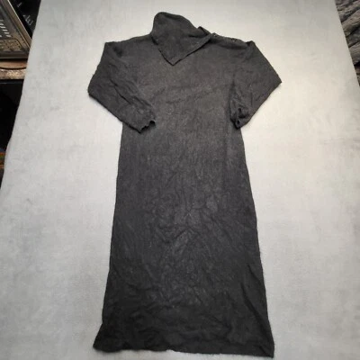 Vestido Suéter Vintage Jonathan Martin Mediano Negro Corderos Lana Angora Manga Larga Foto 1 de 4