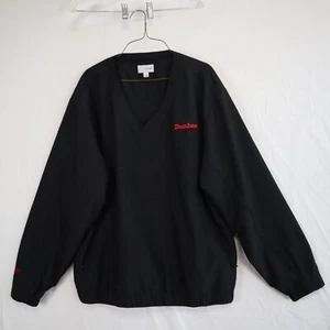 Cutter & Buck Pullover Mens Large WindTec Golf V-Neck Black Long Sleeve Dunbar - Picture 1 of 8