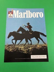 MARLBORO CIGARETTES ORIGINAL VINTAGE 1 PAGE PRINT AD PRINTED ADVERTISEMENT CC18 - Picture 1 of 1