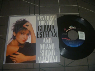 Gloria Estefan ‎– Anything for You Original 1988 Usa import pressing 7" vinyl - Image 1 of 4
