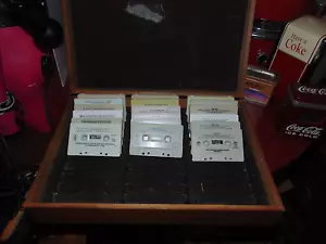 18 VINTAGE ROCK N ROLL CASSETTE TAPES with TAPE BOX - Picture 1 of 7