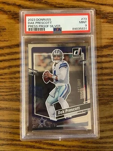 PSA 9 2023 Donruss Dak Prescott #73 Press Proof Silver 40/100 - Picture 1 of 3