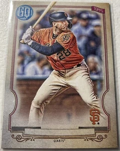Placa de identificación Buster Posey Topps 2020 Gypsy Queen desaparecida SP paralelo # 243. Gigantes - Imagen 1 de 2