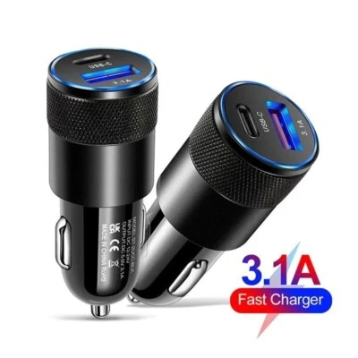 Zigarettenanzünder 2 USB Ladegerät KFZ LKW Auto Ladeadapter Handy Ladestecker - Bild 1 von 3