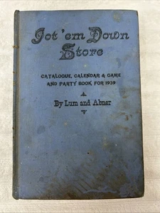 1939 Antique Game/Party Book "Got 'em Down Store" Illustrated - Picture 1 of 20