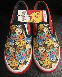 Brand New/Never Worn. POKÉMON Slip On Sneakers Size 1 - Picture 1 of 4