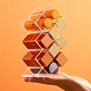 2 Pcs Lip Gloss Stand Lipstick Holders Acrylic Cosmetics Display Organizers - Picture 1 of 12