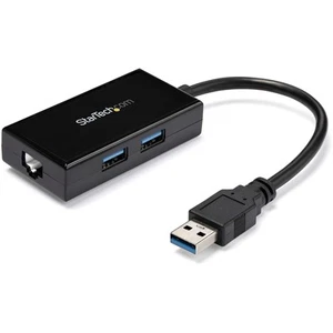 StarTech.com 2 Port USB 3.0 Hub with Ethernet - USB 3.0 x 2 - Gigabit Ethernet N - Afbeelding 1 van 8