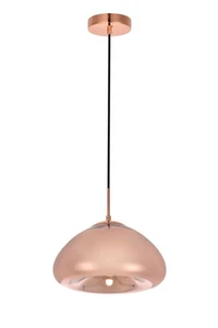 Elegant Lighting LDPD2018 Reflection 1 Light 11"W Pendant - Copper - Picture 1 of 2