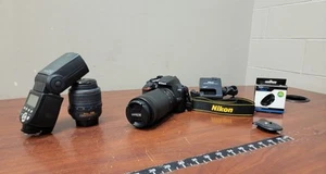 Nikon D3500 24.2MP Digital Camera w/ 18-55mm & 70-300mm - Picture 1 of 15