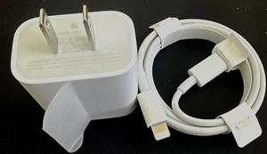 Genuine OEM Apple A2305 A2561 20W USB-C Wall Charger  & data Cable iPad iPhone - Picture 1 of 11