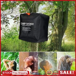 UK 40L Shower Bag Portable Solar Heated Outdoor Camping Hiking Water Bathing Bag - Picture 1 of 7
