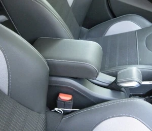 BRACCIOLO per PEUGEOT 2008 (2013-2019) in eco pelle nera con cuciture bianche - Bild 1 von 9