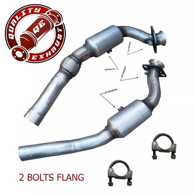 Convertidor catalítico izquierdo y derecho Dodge Challenger 2011-2014 3,6 L/brida de 2 pernos Foto 1 de 4