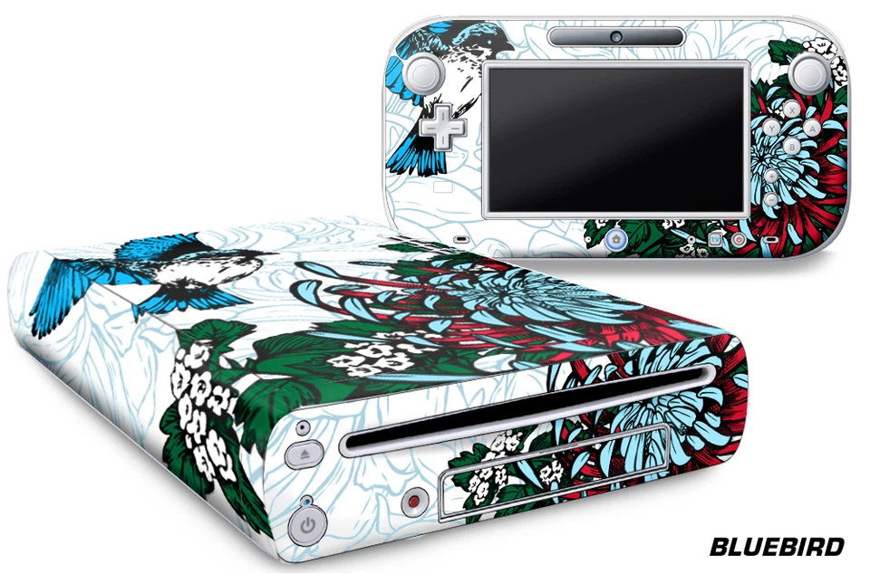 Skin Decal Wrap for Nintendo Wii U Gaming Console & Controller Sticker BLUEBIRD - Image 1 of 1
