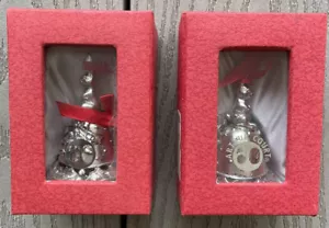 2 Arthur Court Bunny Bell Ornament Vintage 1998 New in Box - Picture 1 of 2