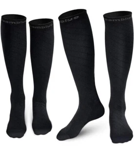 CAMBIVO Compression Unisex Socks Pack of 2 Pairs for Women & Men, size S/M - Picture 1 of 5