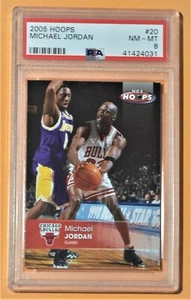 2005-06 Fleer Hoops MICHAEL JORDAN VS KOBE BRYANT #20 PSA 8 NM-MT - Picture 1 of 2