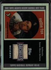 2002 Topps Archives Reserve #TRR-NF Nellie Fox  Uniform Relics