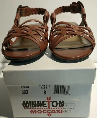 Sandalias Minnetonka para mujer talla 8 marrón Foto 1 de 4