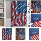 Independence Day Shower Curtain Primitive Shower Curtains with Matching Curtain