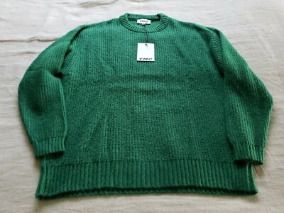 NWT YMC Green Undertones Sweater Pullover Jumper Crew Neck Oversized Size Medium - Image 1 of 4