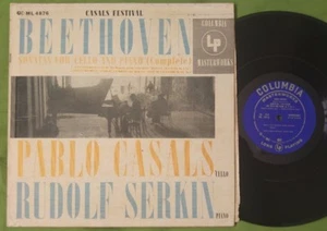 BEETHOVEN - Cello Sonatas Nos. 1&5 CASALS SERKIN ML 4876 ED1 - Picture 1 of 1