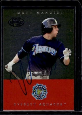 2007 TriStar Prospects Plus #38 Autographed Matt Mangini Trading Card - Image 1 of 2