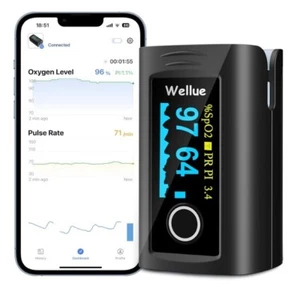 Oxímetro de pulso Oxysmart Wellue Bluetooth punta de dedo - Imagen 1 de 12