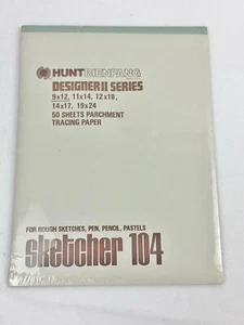HUNT BIENGANG - SKETCHER 104 PARCHMENT TRACING PAPER - 50 SHEETS - 9" x 12 - Picture 1 of 4