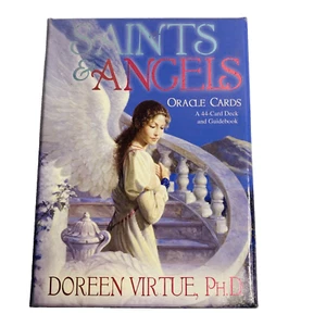 Saints and Angels Oracle Cards Messages Guidance Doreen Virtue Rare Out of Print - Foto 1 di 5