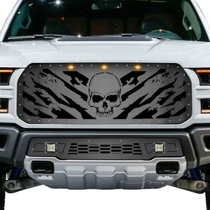 Custom Aftermarket Steel Grille for 2017-2020 Ford Raptor NIGHTMARE Made in USA - Picture 1 of 2