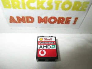 Lego - 1x Panel 1x2x2 Shell Bridgestone AMD Vodafone Left Pattern 4864bpb030L - Imagen 1 de 1