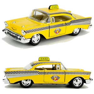 1957 Chevrolet Bel Air Taxi Modellauto Oldtimer 57er Chevy New York Yellow Cab - Bild 1 von 3