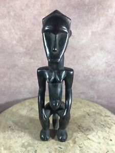 AUTHENTIC AFRICAN TRIBAL ART FANG HAND MADE WOODEN STATUE / MASK/bronze