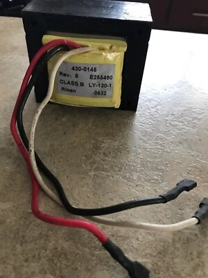 Parte 430-0145 Transformador 4300145 Riken 0632 E255490 Clase B LY-130-1 Foto 1 de 3