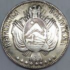 Bolivia 1 boliviano 1865 silver